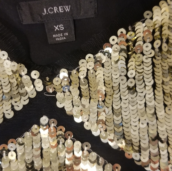 J crew gold and black sequin cami - Picture 3 of 6